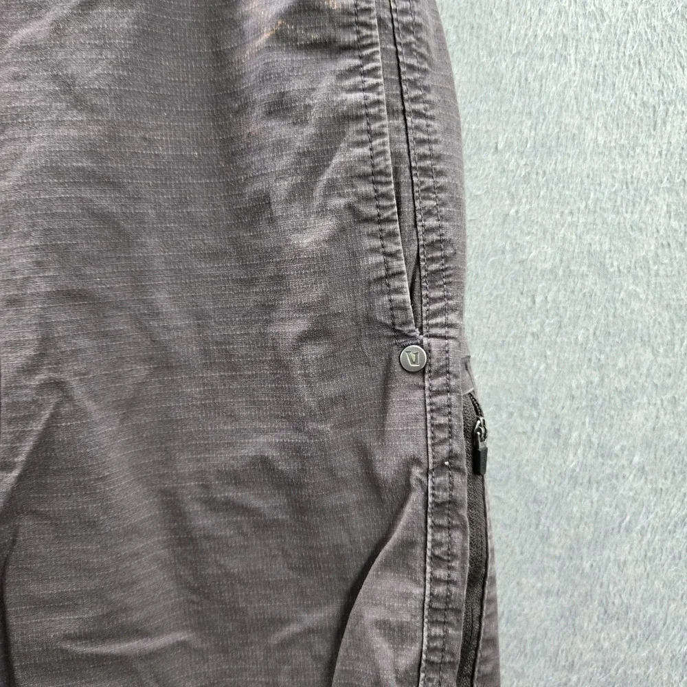 Vuori Men Activewear Shorts L Gray Organic Cotton Ripstop Climber 7